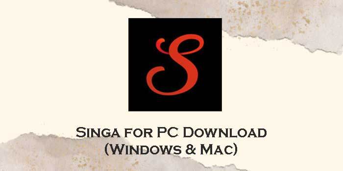 singa for pc