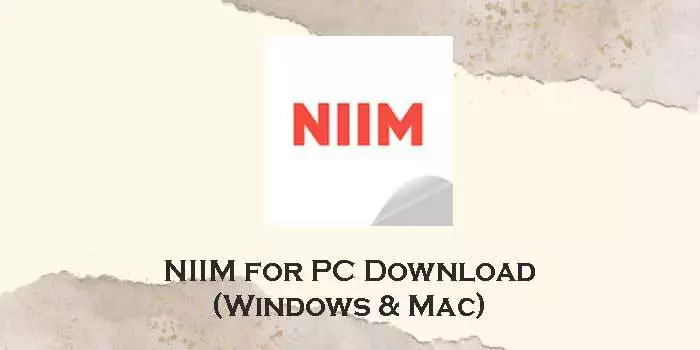 NIIM-for-pc